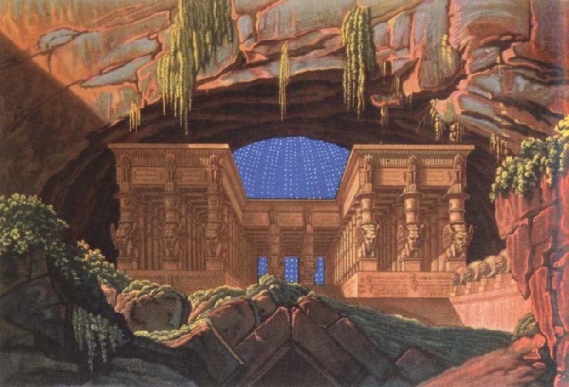 Karl friedrich schinkel the temple of lsis and osiris china oil painting image